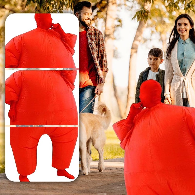 Qshine Adult Inflatable Full Body Jumpsuit Cosplay Costume Halloween Funny Fancy Dress Blow Up Party Toy - Image 5
